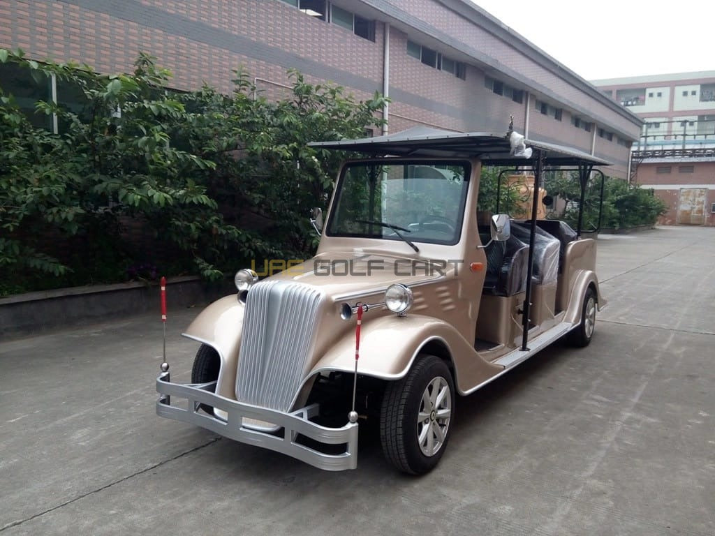 8 Seater Classic Electric Golf Cart with 7.5kW AC Motor and 72V Battery - Classic Golf Carts - 6+2 Seater - Close Up | UAE Golf Cart
