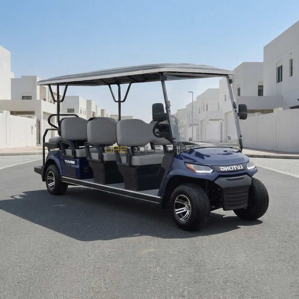 Buy 8 Seater Electric Golf Cart Shuttle with AC Motor and AGM Batteries - Normal Golf Carts - 8 Seater at UAE Golf Cart