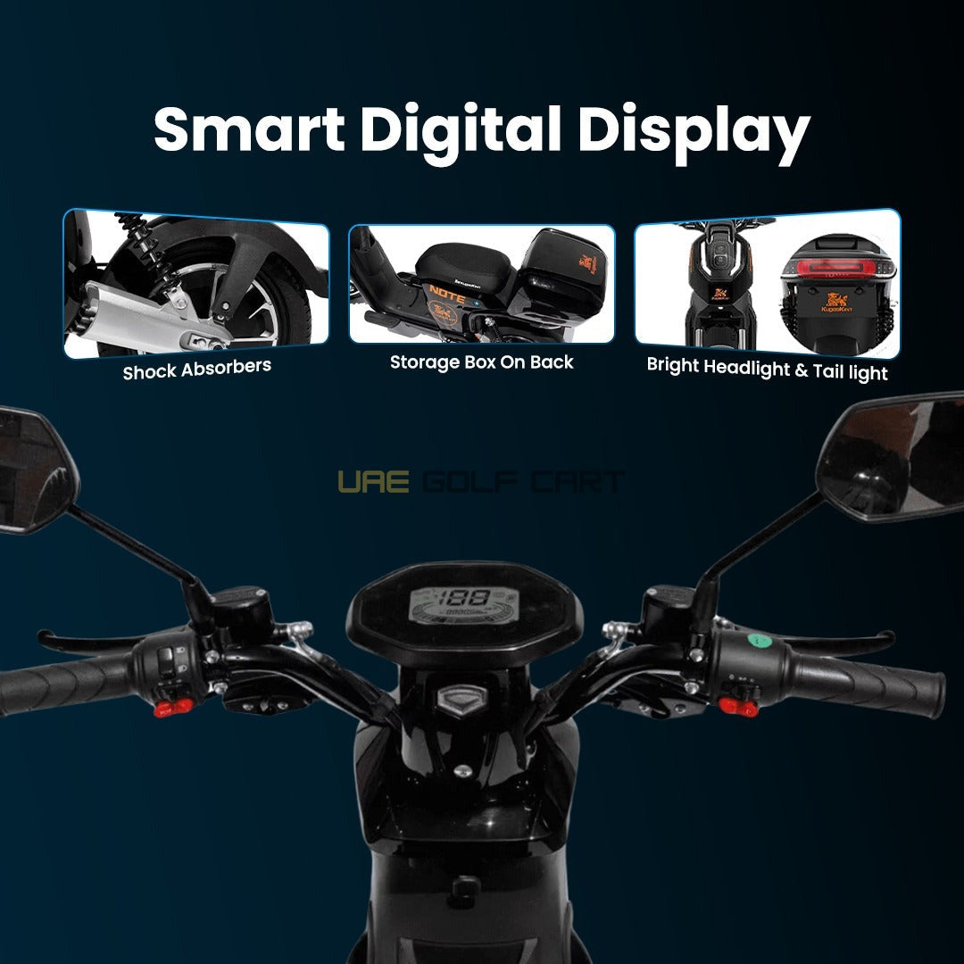 800W Electric Scooter 50 km/h 60 km Range Foldable Seat 14-inch Wheels 150 kg Load - Electric Motorbikes & Mopeds - Photo 16 | UAE Golf Cart