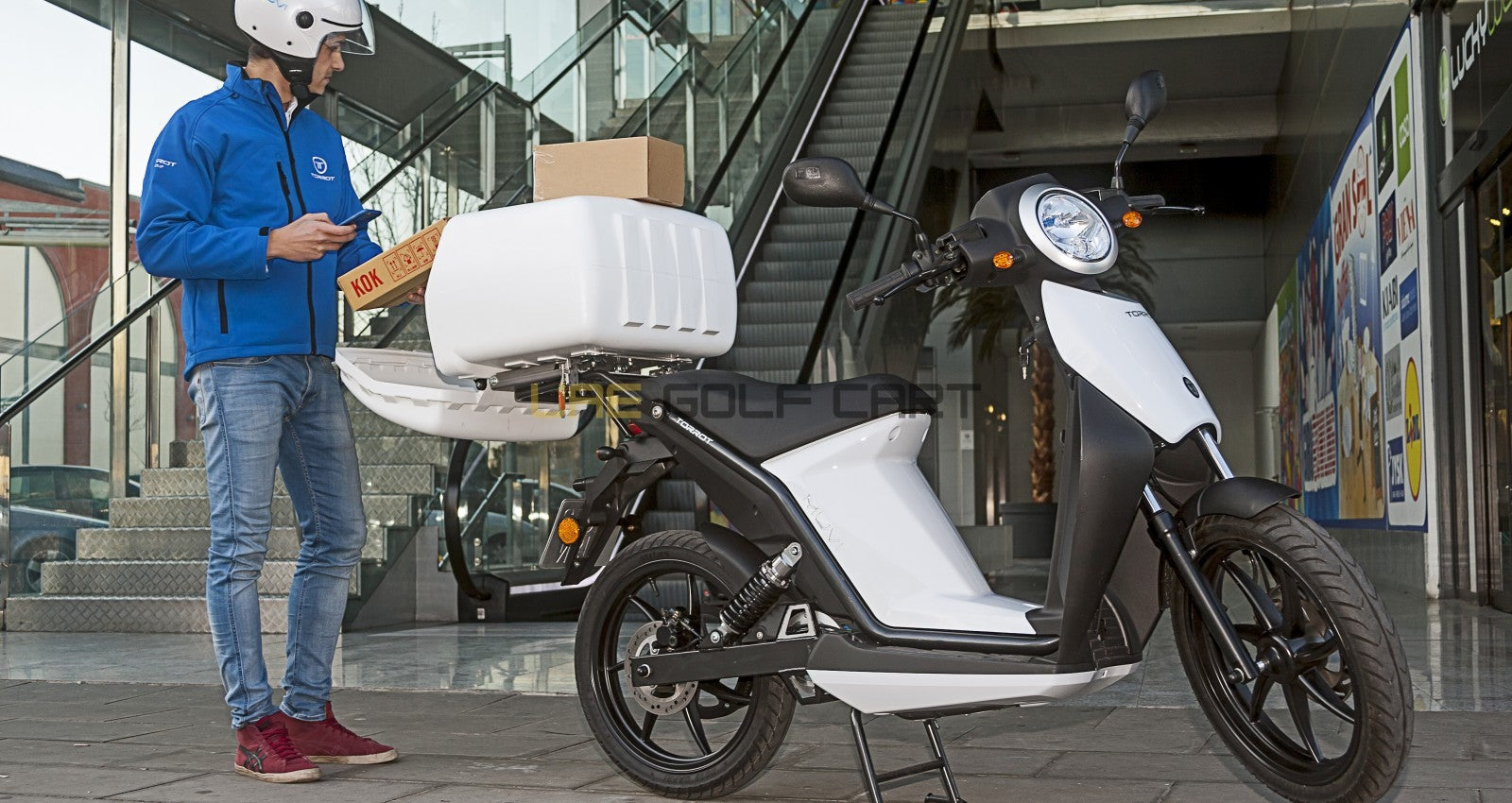 96kg Electric Scooter with Removable Lithium Battery for Private Estates - Electric Motorbikes & Mopeds - Photo 15 | UAE Golf Cart