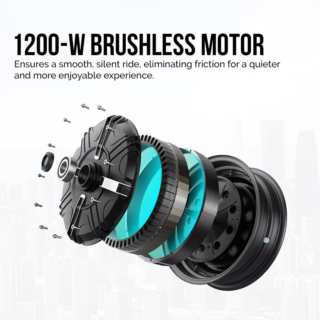 UAE Golf Cart 48V 20Ah Electric Scooter VXP Vintage Style 1200W Rear Hub Motor 14" Tires 200kg Load - View 12