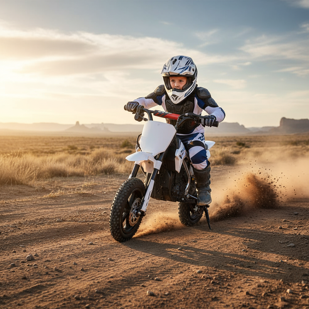 UAE Golf Cart Kids Electric Dirt Bike 24V 250W Off-Road with Drum Brake, Leather Seat, Spring Suspension, 12" Tires, Max Load 50kg - View 6
