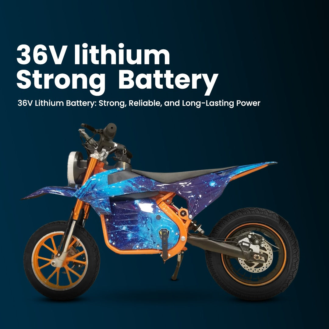 UAE Golf Cart 36V 800W Electric Dirt Bike for Kids 7-13 Years, 60 km/h Speed, 70 kg Load, 20-25 km Range - View 25