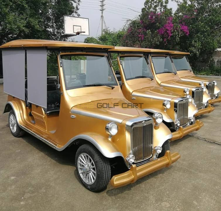 Classic 4 Seater Electric Golf Cart with 100 km Range and 30% Climb - Classic Golf Carts - 2+2 Seater - Close Up | UAE Golf Cart