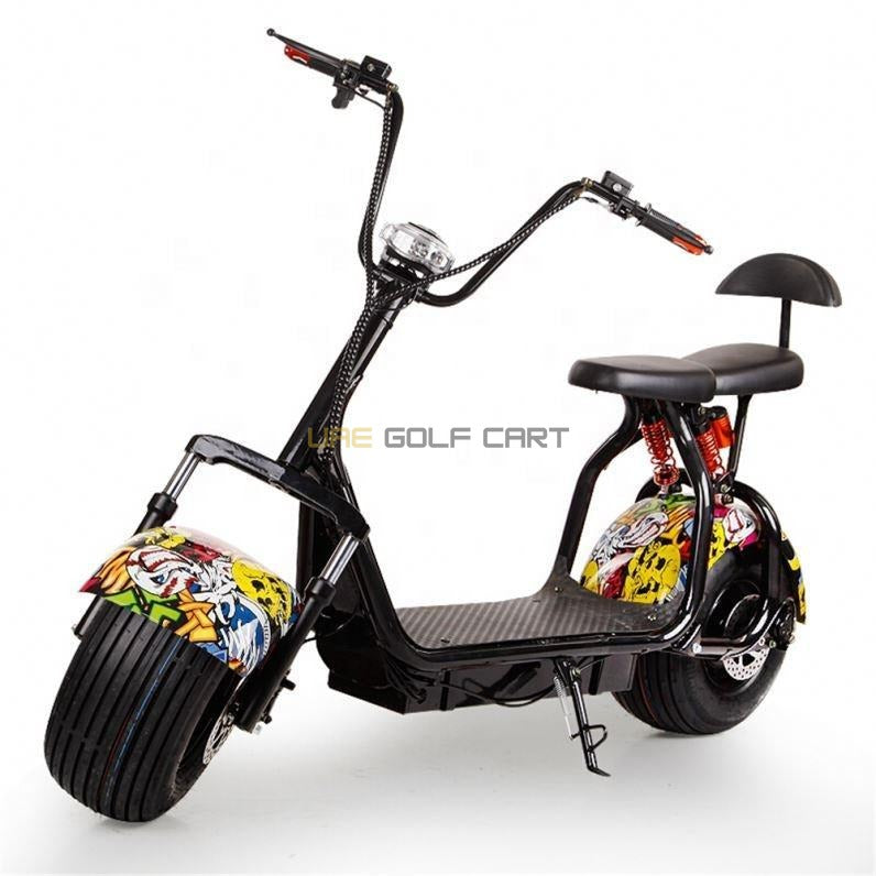 Coco City Harley Fat Tire Electric Scooter 60V 1500W 35km/h 180kg Capacity - Electric Motorbikes & Mopeds | UAE Golf Cart