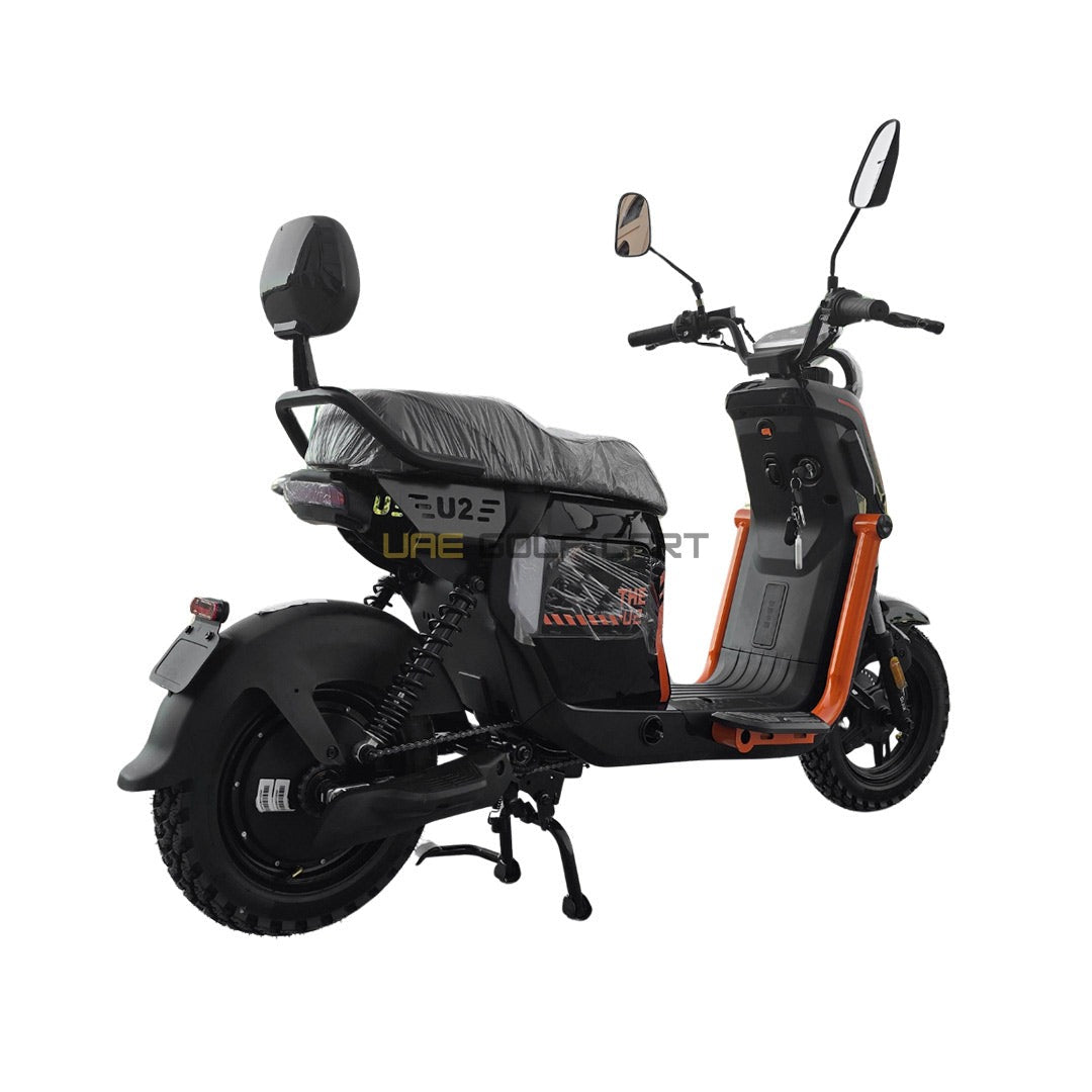 Compact Electric Bike 1000W Motor 48V 20Ah Battery 50 km/h Speed - Electric Motorbikes & Mopeds - Close Up | UAE Golf Cart