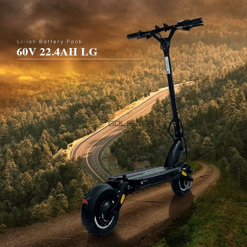 Dual Motor Foldable Electric Scooter 3600W 75 km/h 60V 22.4Ah Battery - Foldable Electric Scooters - Photo 7 | UAE Golf Cart