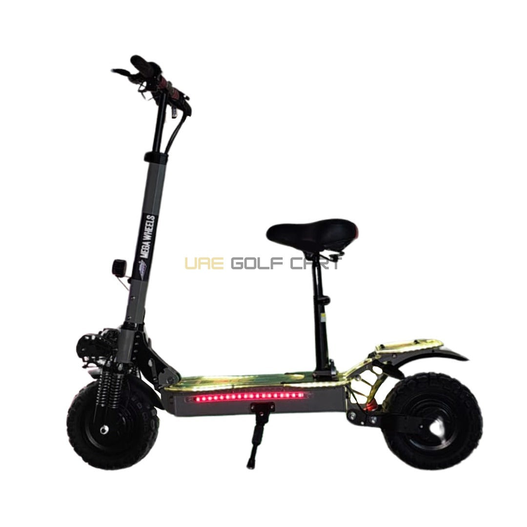 Dual Motor Foldable Electric Scooter 7200W 48V 15Ah 120kg Load 70-90 km/h - Foldable Electric Scooters - Close Up | UAE Golf Cart