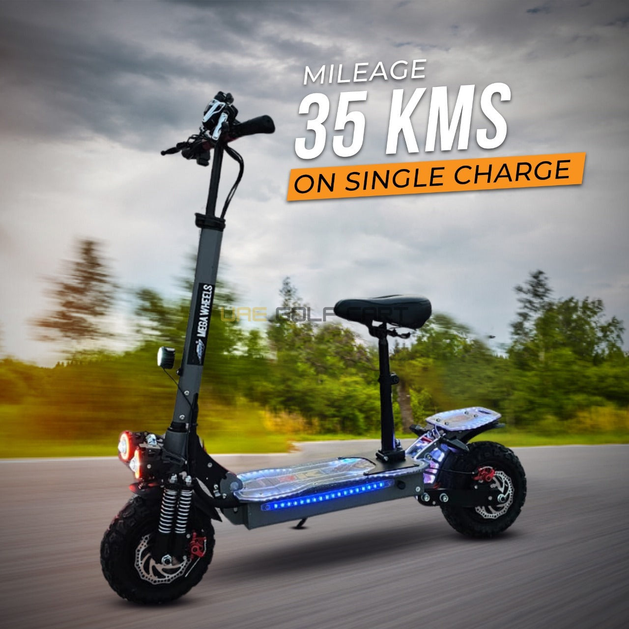 Dual Motor Foldable Electric Scooter 7200W 48V 15Ah 120kg Load 70-90 km/h - Foldable Electric Scooters - Photo 8 | UAE Golf Cart