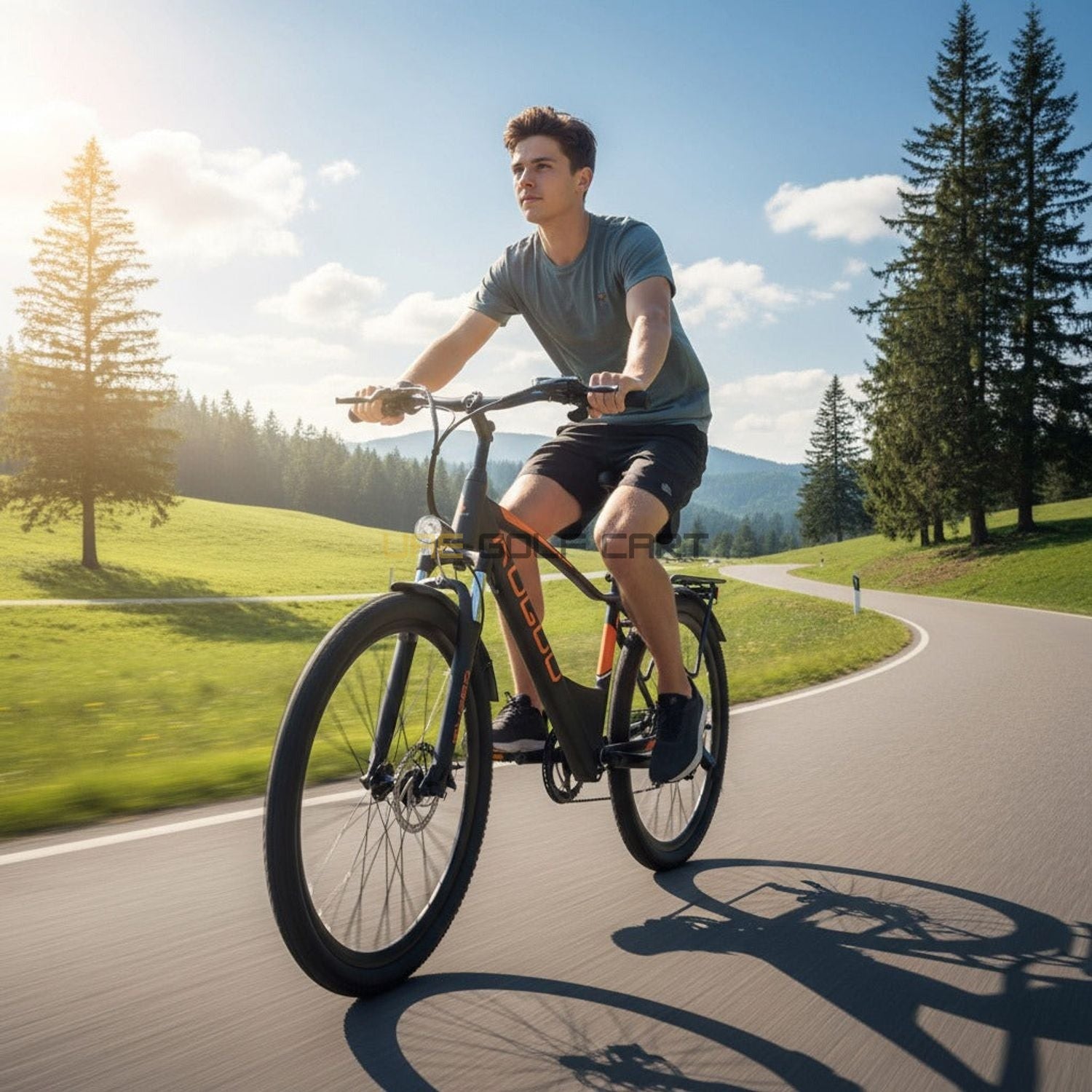 Buy Electric Bike 36V 13Ah Removable Battery City Rider with Seat - Foldable Electric Scooters at UAE Golf Cart