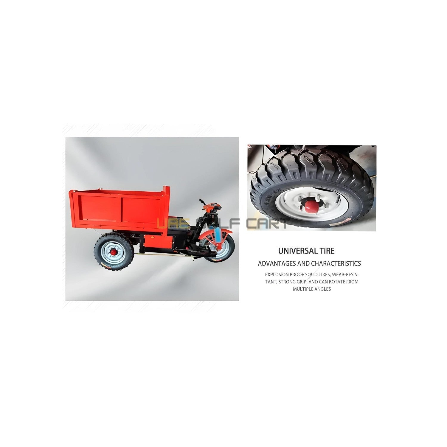 Electric Cargo Bike Mini Dumper UAE Golf Cart 1200W 500kg 60V Flatbed Dump Tricycle Construction UAE - Cargo Bikes - Photo 8 | UAE Golf Cart