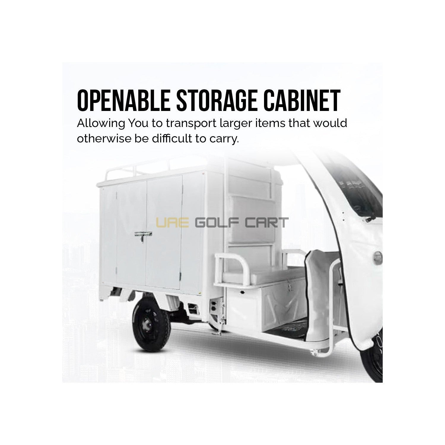 Electric Cargo Scooter UAE Golf Cart KV-KDC 60V 1200W 500kg Closed Cabin 1.5M Delivery Tricycle UAE - Cargo Bikes - Photo 6 | UAE Golf Cart
