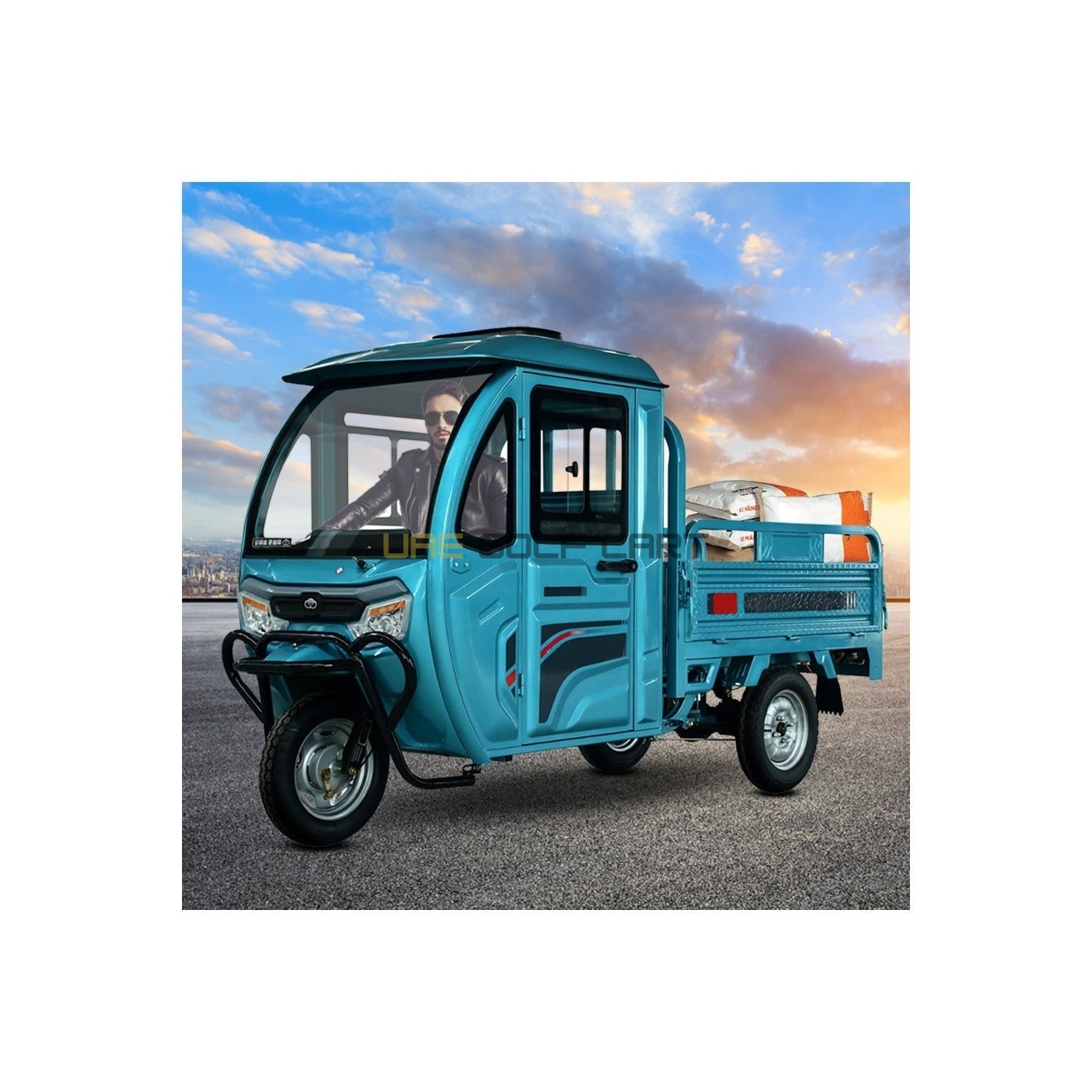 Electric Cargo Scooter UAE Golf Cart Sunroof 60V 1500W 400kg 1.6M Trolley Delivery Tricycle UAE - Cargo Bikes - Photo 5 | UAE Golf Cart