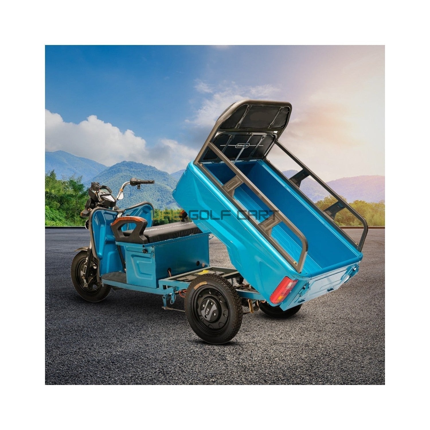 Electric Cargo Tricycle UAE Golf Cart 3 Wheeler 1000W 60V 300kg 1.3M Trolley Dump Truck UAE - Cargo Bikes - Close Up | UAE Golf Cart
