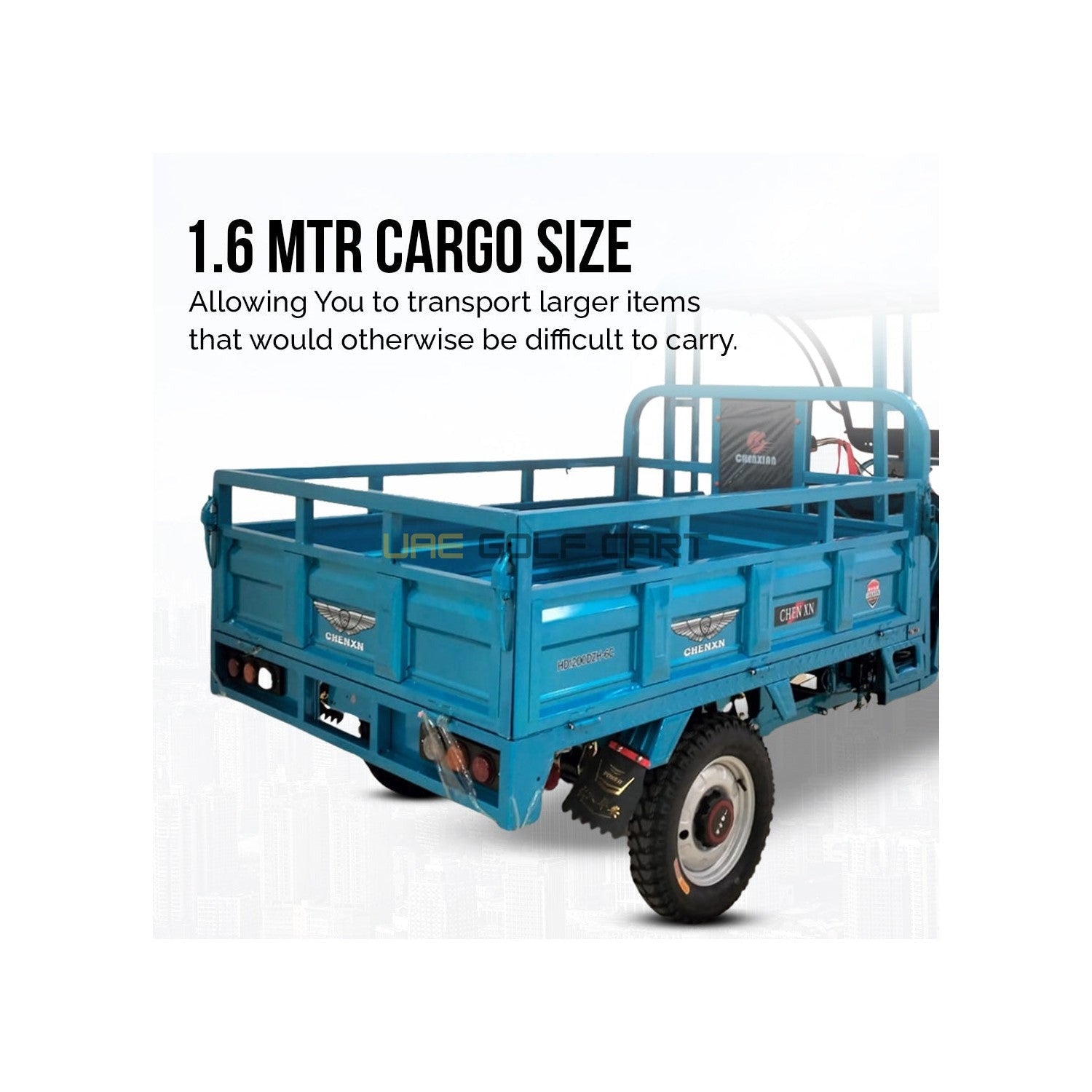 Electric Cargo Tricycle UAE Golf Cart Closed Cabin Tuktuk 60V 1500W 600kg 1.6M Trolley UAE - Cargo Bikes - Photo 11 | UAE Golf Cart
