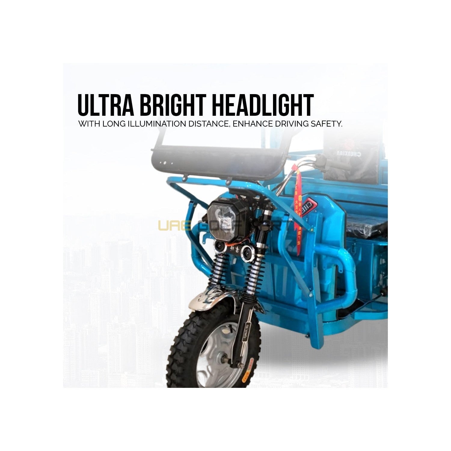 Electric Cargo Tricycle UAE Golf Cart Closed Cabin Tuktuk 60V 1500W 600kg 1.6M Trolley UAE - Cargo Bikes - Photo 4 | UAE Golf Cart