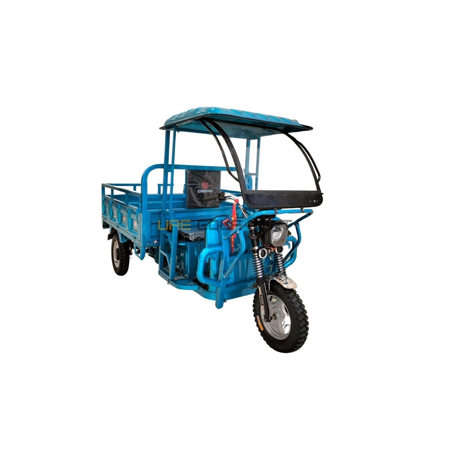 Buy Electric Cargo Tricycle UAE Golf Cart Closed Cabin Tuktuk 60V 1500W 600kg 1.6M Trolley UAE - Cargo Bikes at UAE Golf Cart