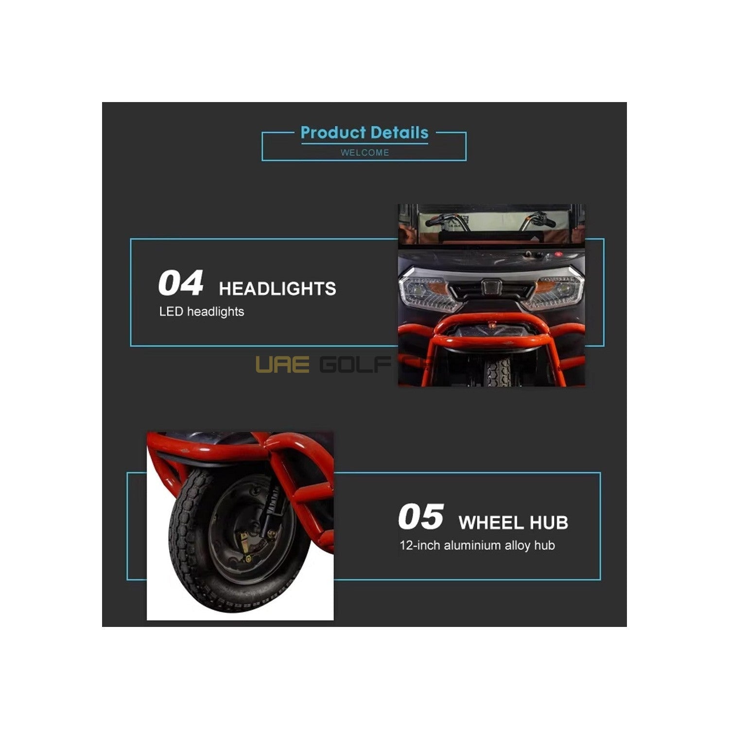 Electric Cargo Tricycle UAE Golf Cart Hydraulic 1800W 60V 600kg 1.6M Sunroof Disc Brakes UAE - Cargo Bikes - Photo 4 | UAE Golf Cart