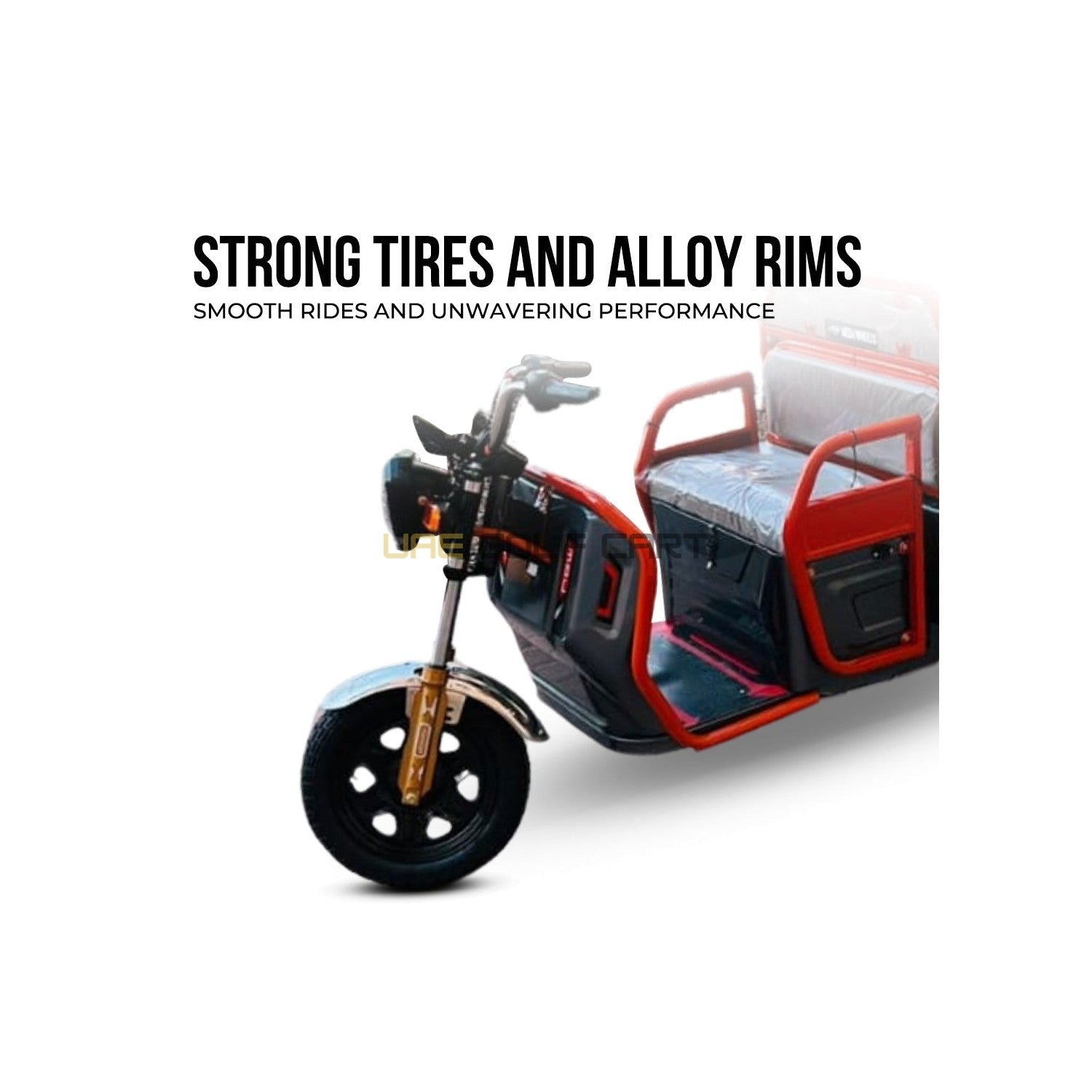 Electric Cargo Tricycle UAE Golf Cart Series 2 48V 1000W 300kg Payload Open Body Disc Brakes EEC GCC Certified - Cargo Bikes - Photo 6 | UAE Golf Cart