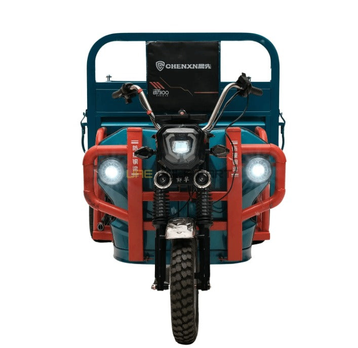 Electric Cargo Tuk Tuk CHENXIAN 1.8m Smart Series 800kg Hydraulic Lift GPS Fleet Tracking Aluminium Off-Road - Cargo Bikes - Close Up | UAE Golf Cart