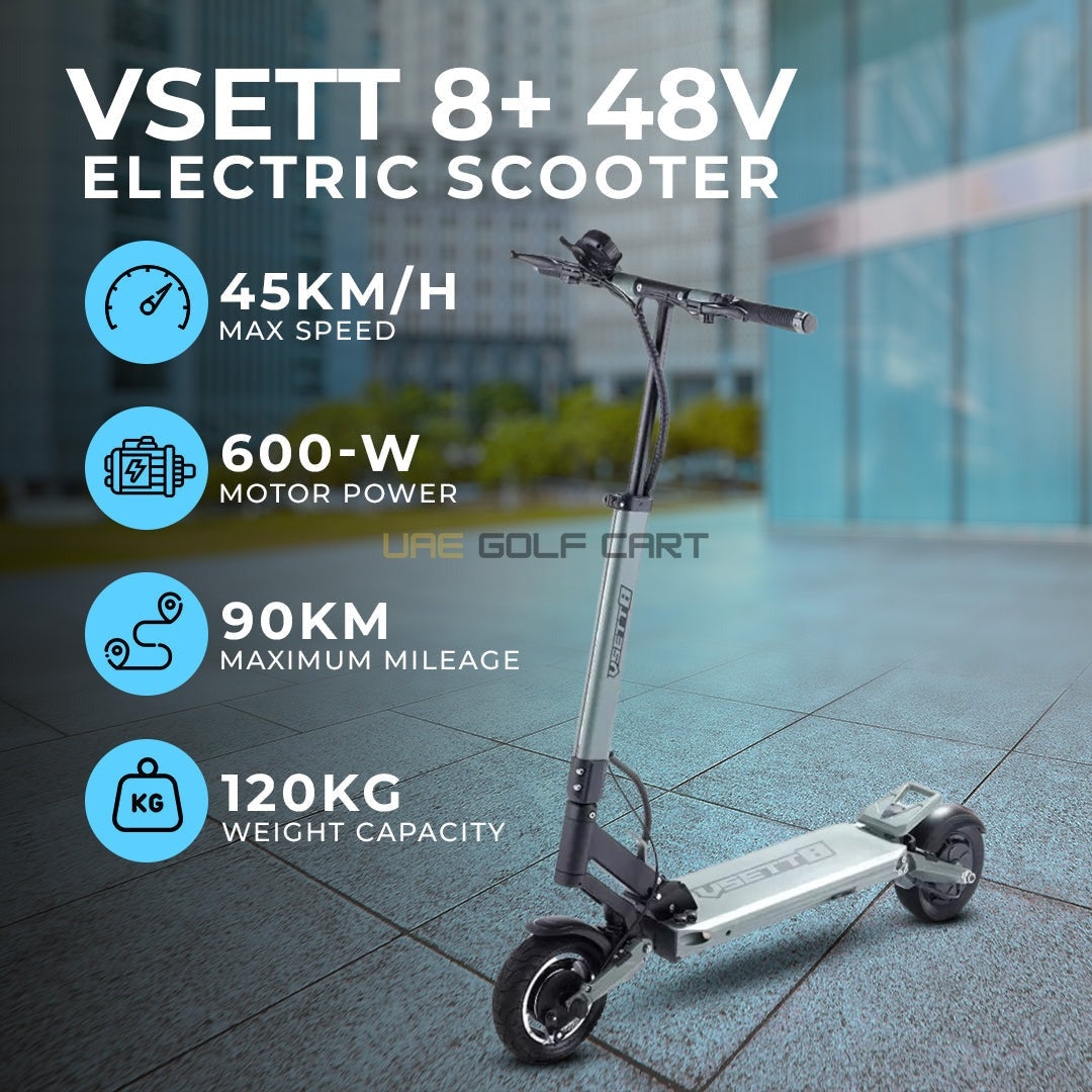 Electric Foldable Scooter 48V 21Ah 600W Dual Motor - Foldable Electric Scooters | UAE Golf Cart