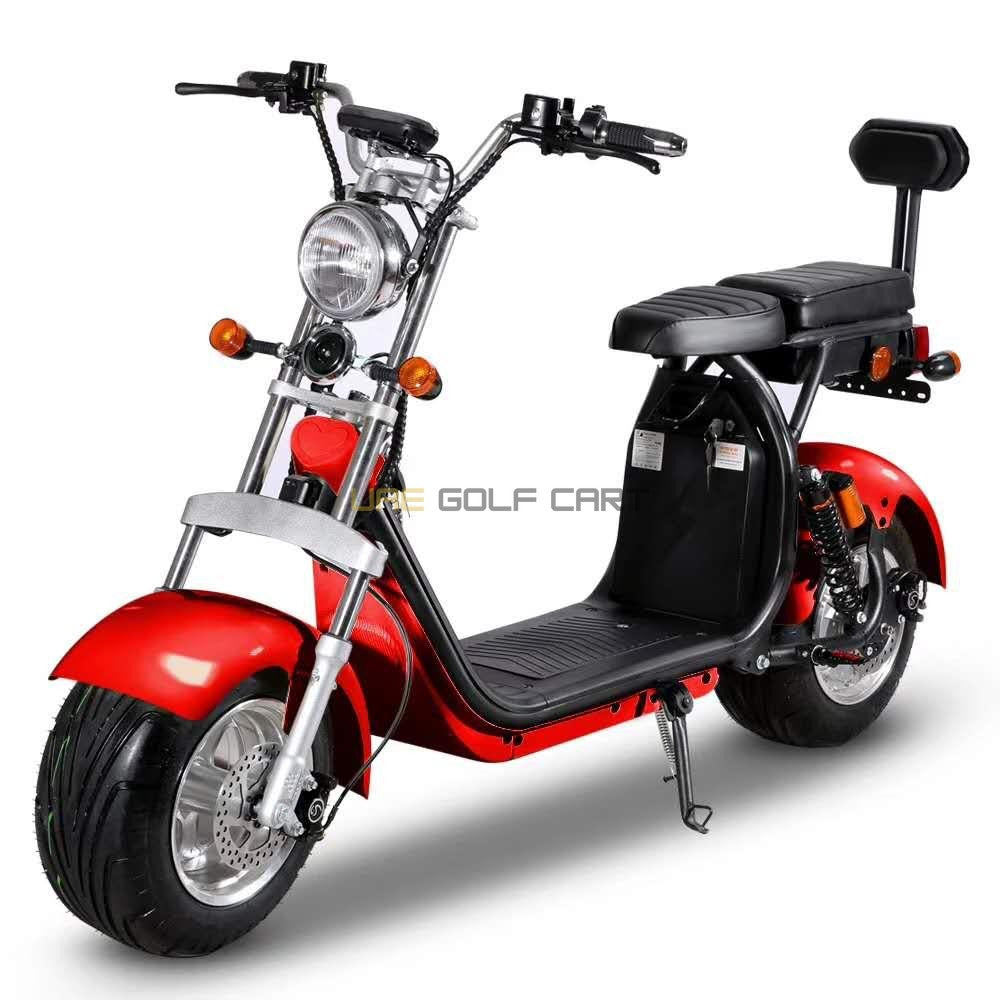 Electric Scooter 55 km/h 2000W Fat Wheels Removable 60V Battery - Electric Motorbikes & Mopeds | UAE Golf Cart
