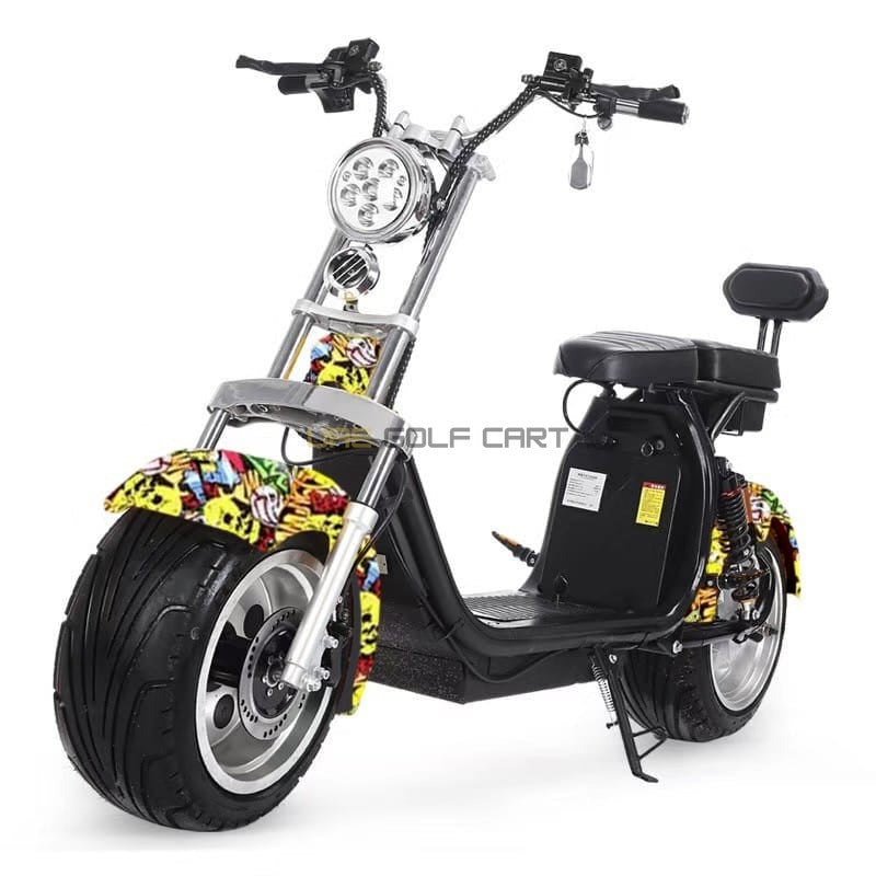 Electric Scooter 55 km/h 2000W Fat Wheels Removable 60V Battery - Electric Motorbikes & Mopeds - Photo 4 | UAE Golf Cart