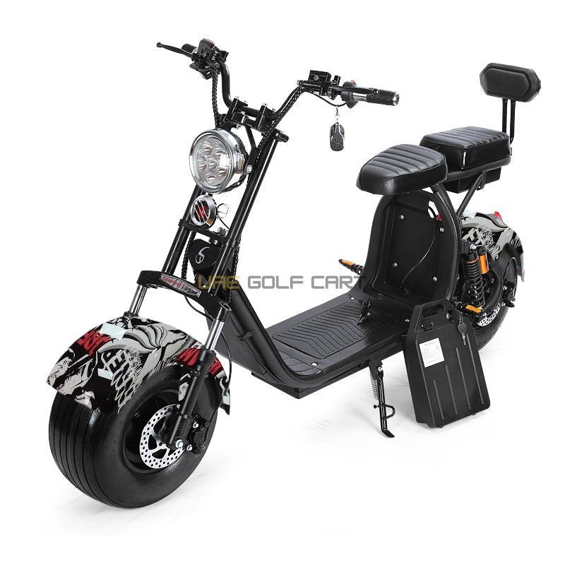 Electric Scooter 55 km/h 2000W Fat Wheels Removable 60V Battery - Electric Motorbikes & Mopeds - Photo 10 | UAE Golf Cart