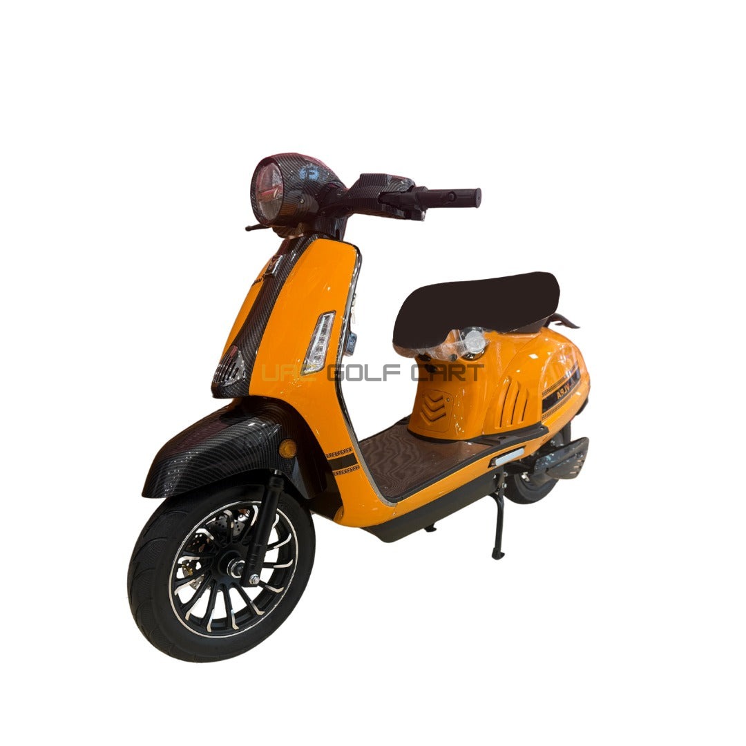 Electric Scooter 60V 1200W Removable Lithium Battery with Wide Seating - Electric Motorbikes & Mopeds - Close Up | UAE Golf Cart