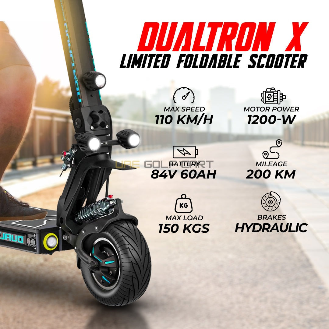 Electric Scooter 84V 60Ah Foldable with 2000W Dual Hub Motor and 55 mph Top Speed - Foldable Electric Scooters - Photo 5 | UAE Golf Cart