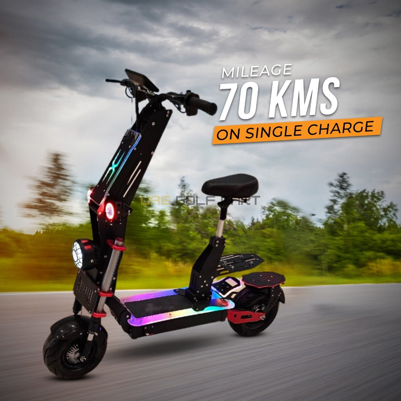 Electric Scooter Dual Motor 8000W 90 km/h Top Speed 70 km Range 150 kg Load - Foldable Electric Scooters | UAE Golf Cart