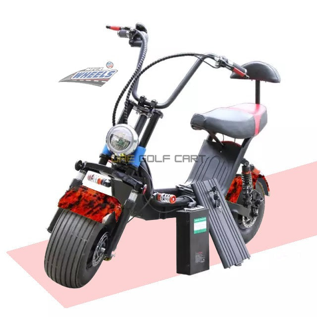 Electric Scooter Medium Fat Tire with Removable 48V 12Ah Battery 1000W Motor 30 km/h Speed - Electric Motorbikes & Mopeds - Photo 23 | UAE Golf Cart
