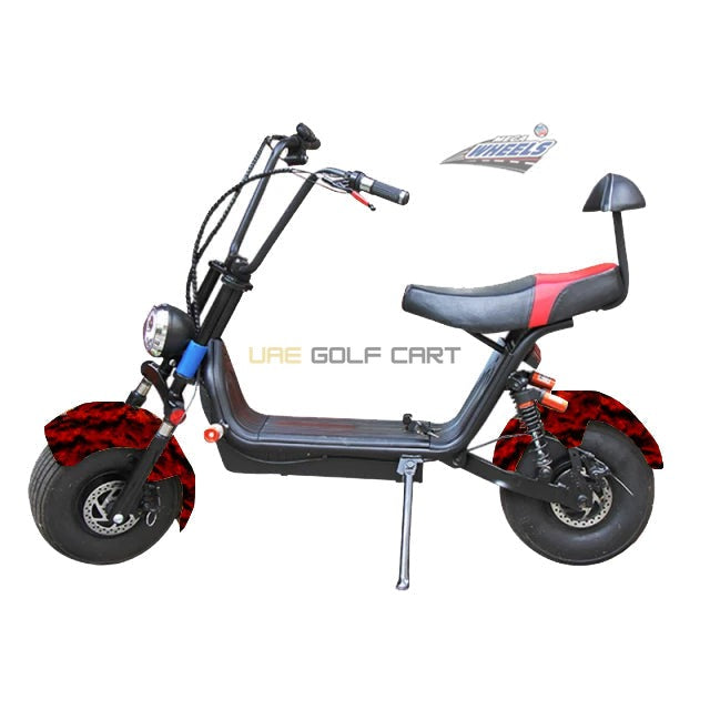 Electric Scooter Medium Fat Tire with Removable 48V 12Ah Battery 1000W Motor 30 km/h Speed - Electric Motorbikes & Mopeds - Photo 26 | UAE Golf Cart