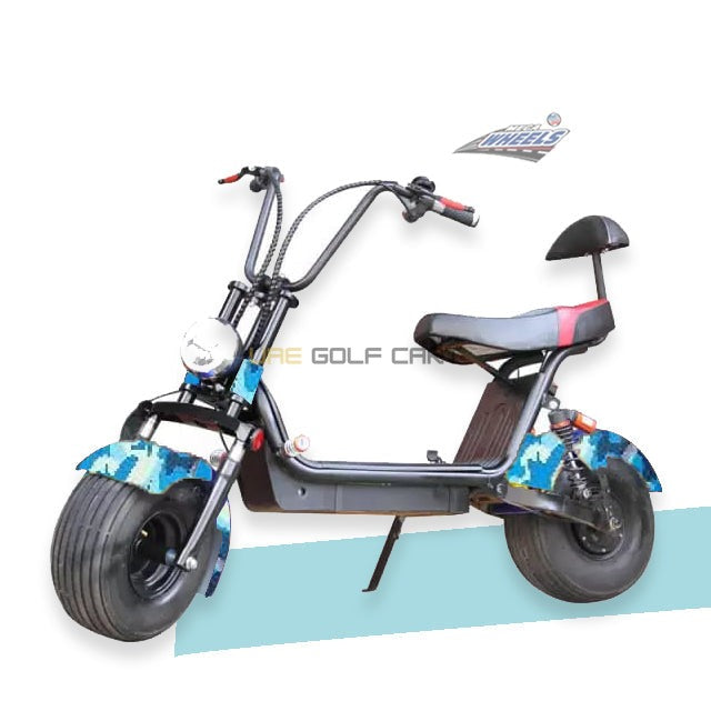Electric Scooter Medium Fat Tire with Removable 48V 12Ah Battery 1000W Motor 30 km/h Speed - Electric Motorbikes & Mopeds - Photo 5 | UAE Golf Cart
