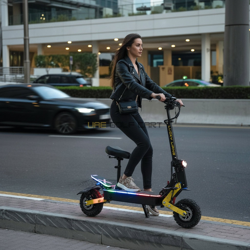 Electric Scooter Night Fury Plus 60V 33Ah Dual Motor 2000W x2 Speed 85 km/h Long Mileage - Foldable Electric Scooters | UAE Golf Cart