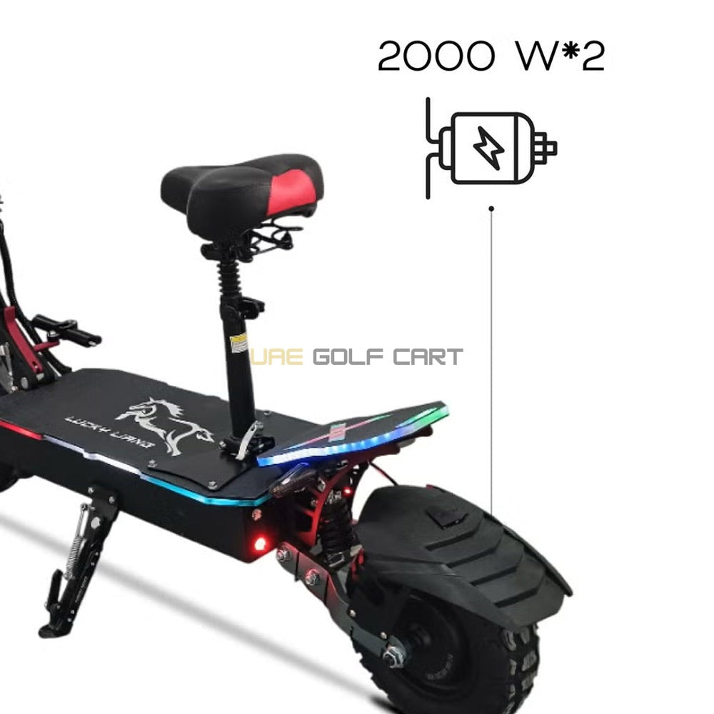 Electric Scooter Night Fury Plus 60V 33Ah Dual Motor 2000W x2 Speed 85 km/h Long Mileage - Foldable Electric Scooters - Photo 12 | UAE Golf Cart