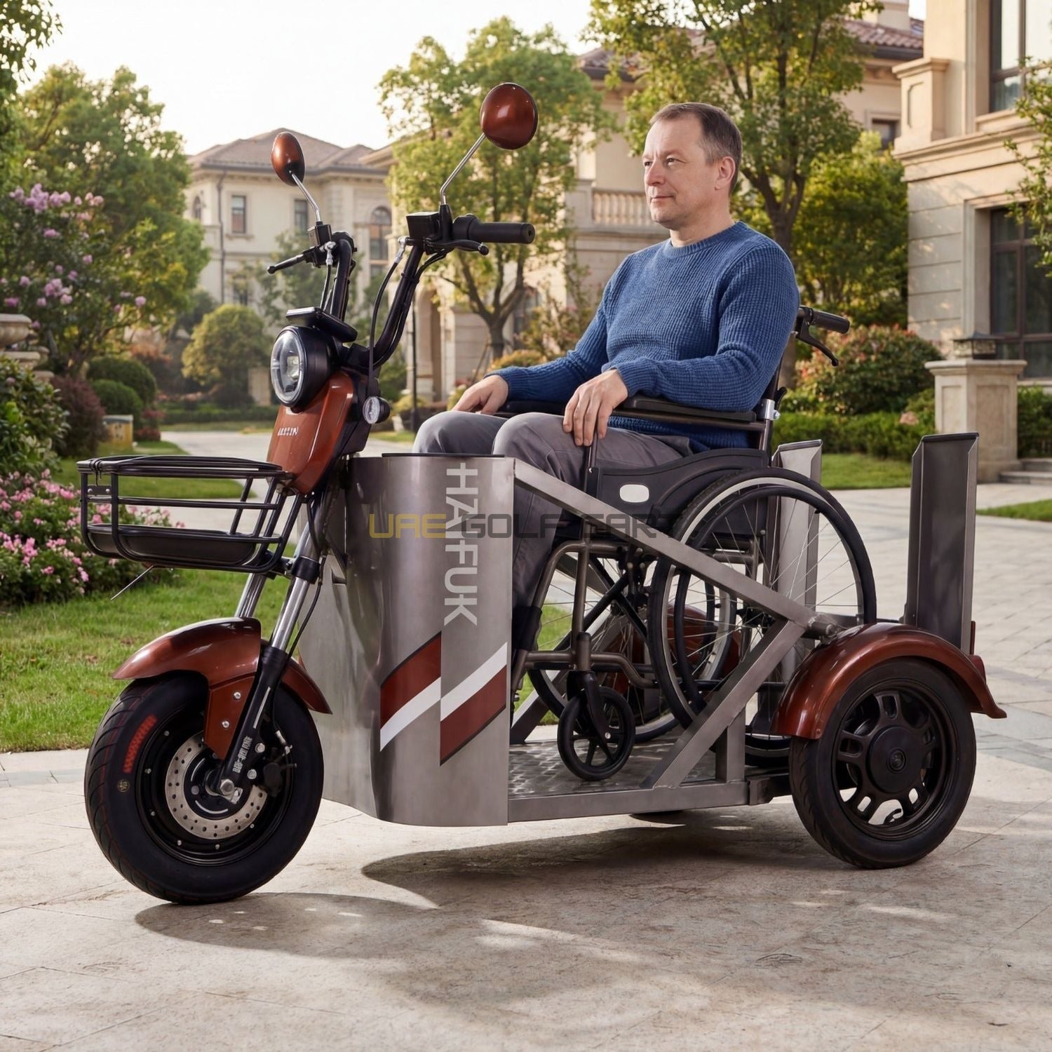 Buy Electric Wheelchair Flatbed Carrier 800W Motor 48V20A Battery 500kg Load Capacity - Electric Motorbikes & Mopeds at UAE Golf Cart