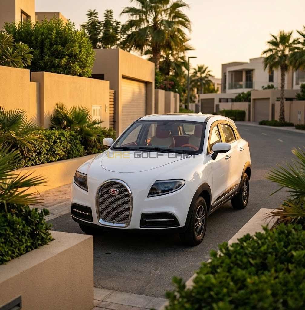 Buy Enclosed 4 Seater Electric Golf Cart with Air Conditioning and LCD Dashboard - Air Conditioned Golf Carts - 4 Seater at UAE Golf Cart