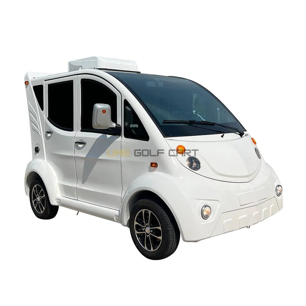 Enclosed 4 Seater Electric Golf Cart with Air Conditioning and Power Steering - Air Conditioned Golf Carts - 4 Seater | UAE Golf Cart