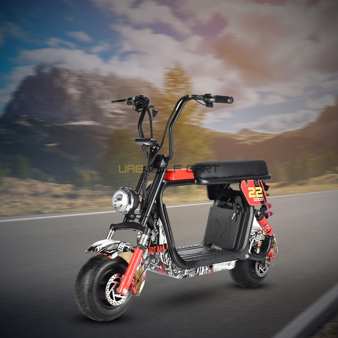 Fat Tire 48V 12Ah Electric Scooter with 1000W Motor and Dual Battery - Electric Motorbikes & Mopeds - Photo 7 | UAE Golf Cart