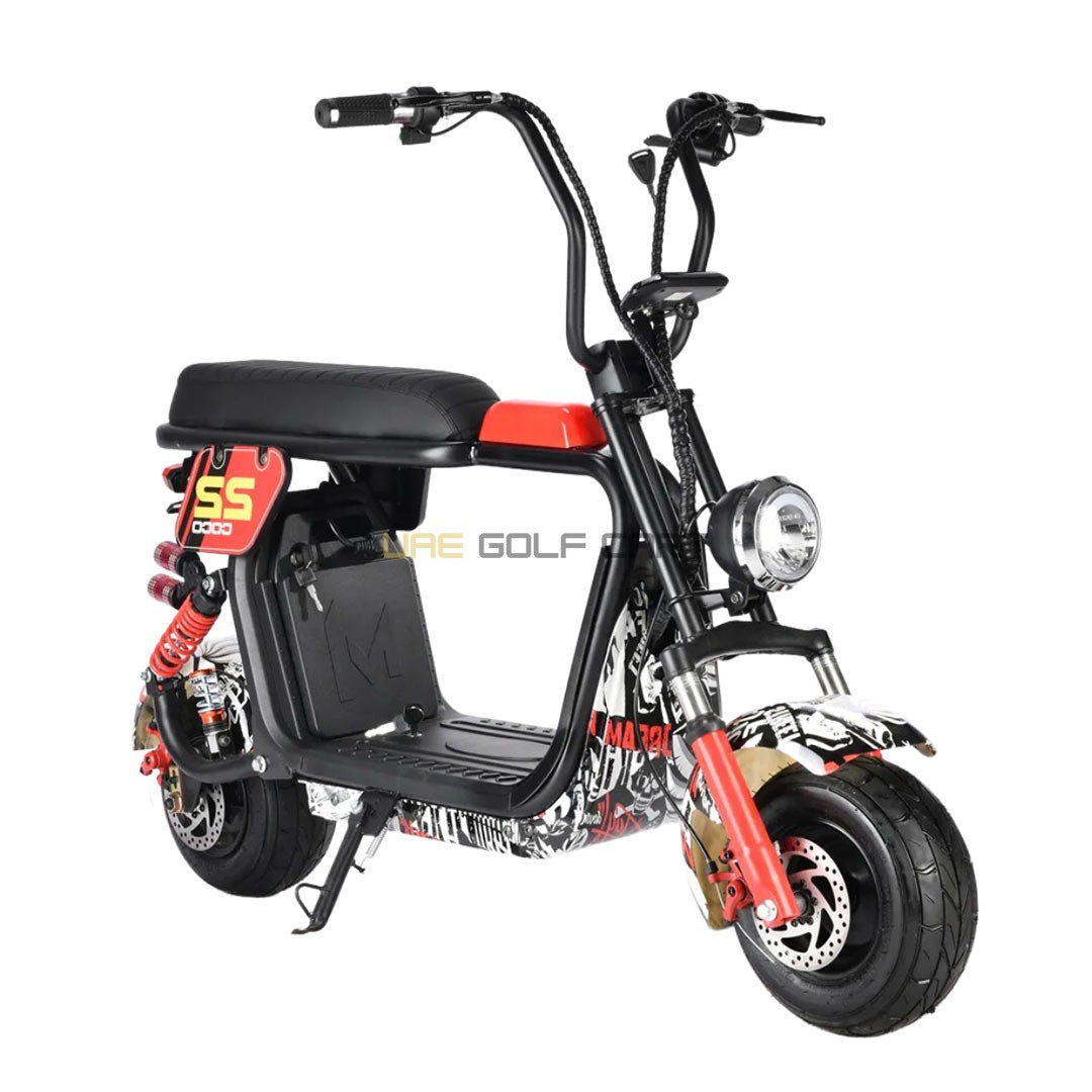 Buy Fat Tire 48V 12Ah Electric Scooter with 1000W Motor and Dual Battery - Electric Motorbikes & Mopeds at UAE Golf Cart
