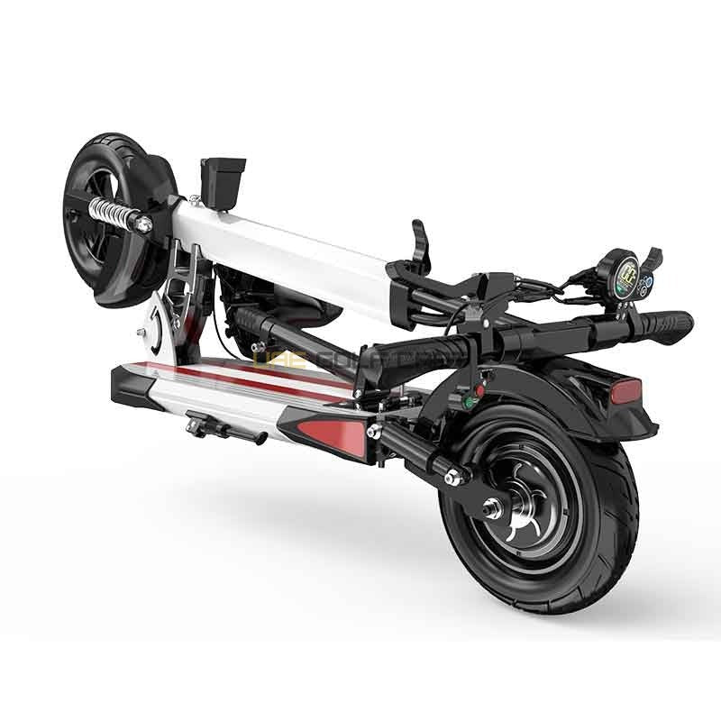 Foldable 48V 1200W LED Electric Scooter with Seat, 10Ah Battery, 65 km/h Max Speed, Double Disc Brakes - Foldable Electric Scooters - Photo 24 | UAE Golf Cart