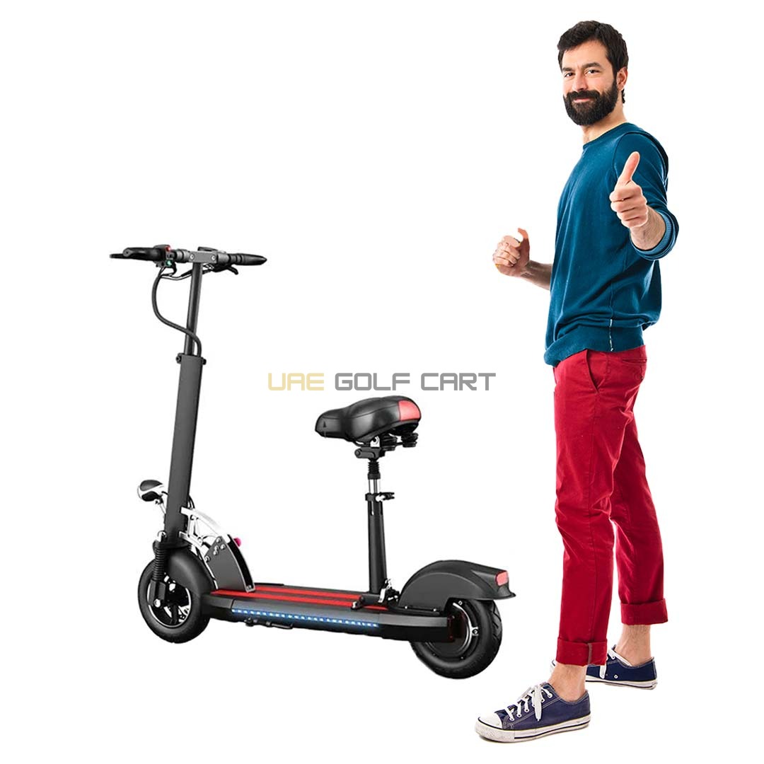 Foldable 48V 1200W LED Electric Scooter with Seat, 10Ah Battery, 65 km/h Max Speed, Double Disc Brakes - Foldable Electric Scooters - Photo 26 | UAE Golf Cart