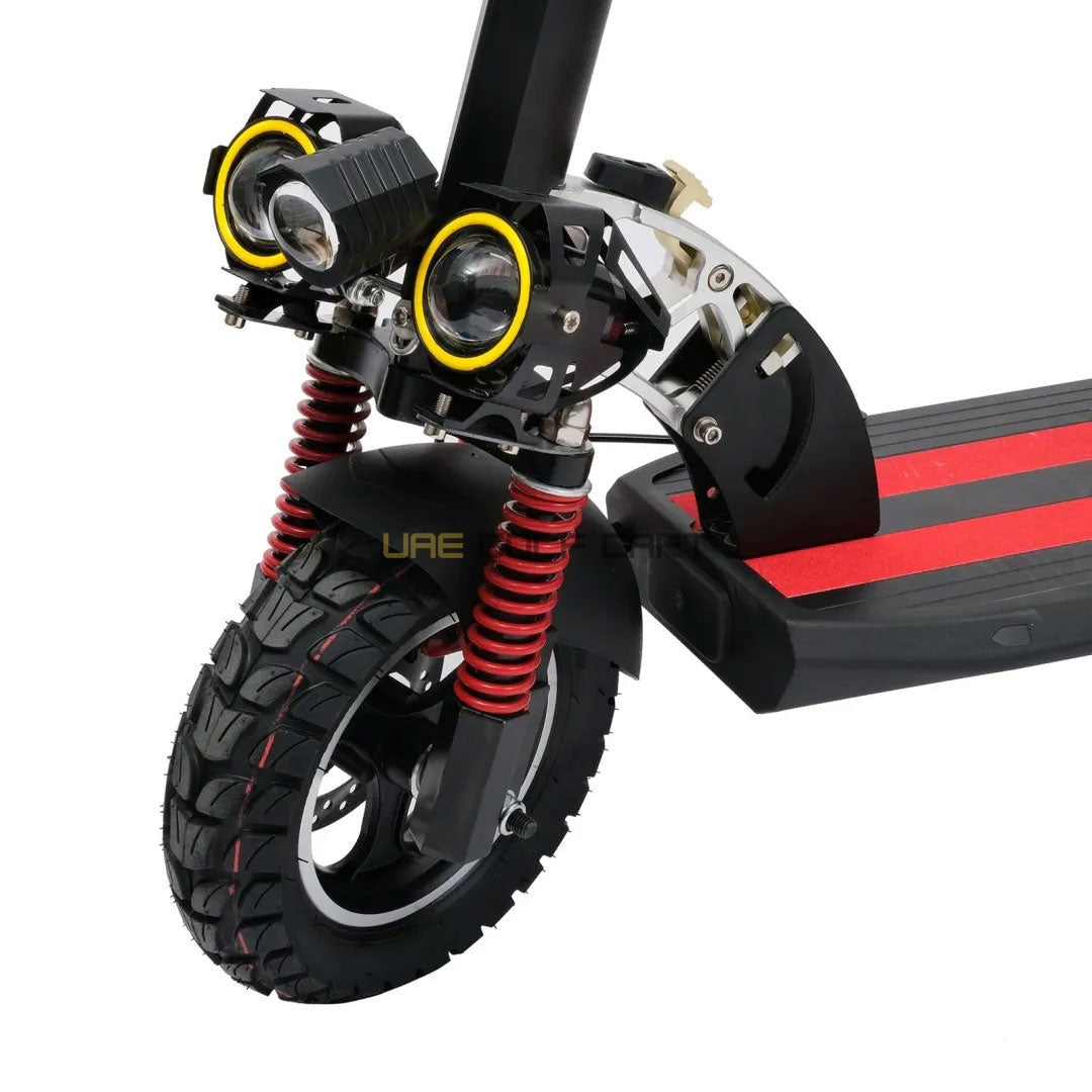 Foldable 48V 1200W LED Electric Scooter with Seat, 10Ah Battery, 65 km/h Max Speed, Double Disc Brakes - Foldable Electric Scooters - Photo 8 | UAE Golf Cart