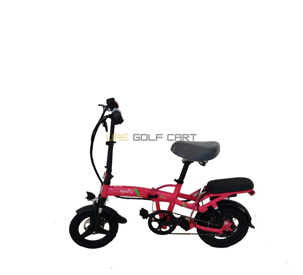 Buy Foldable Electric Bicycle 2 Seater 48V 350W Detachable Battery 40km Range - Electric Bikes at UAE Golf Cart