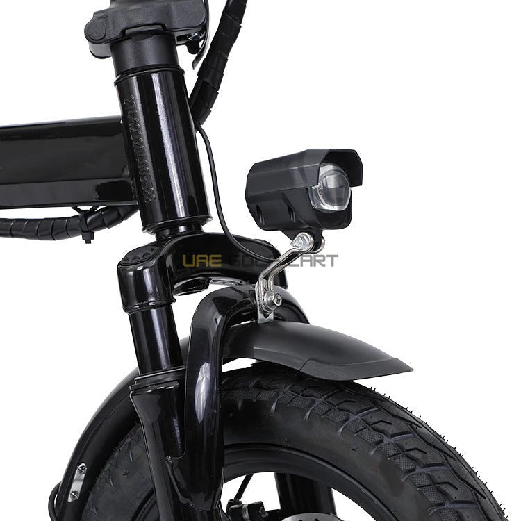 Foldable Electric Bike 2 Seater 48V 350W with Pedal Assist, 14-inch Wheels, Removable Battery, 40 km Range, 120 kg Load - Electric Bikes - Photo 10 | UAE Golf Cart