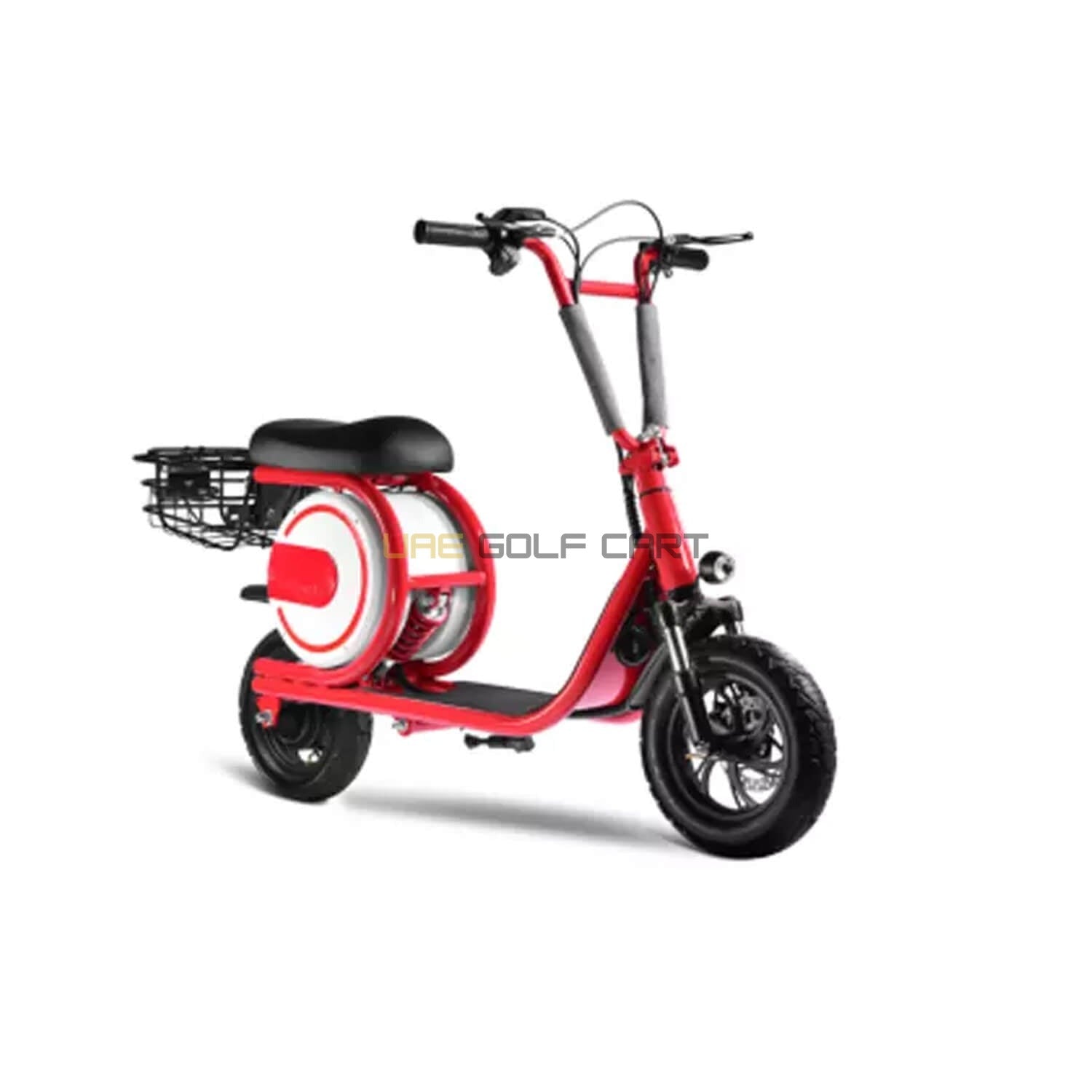 Foldable Electric Bike 350W Brushless Motor 25 km/h Top Speed 15 Mile Range 100 kg Load Capacity 34.5 lbs Weight - Electric Grocery Bike - Close Up | UAE Golf Cart