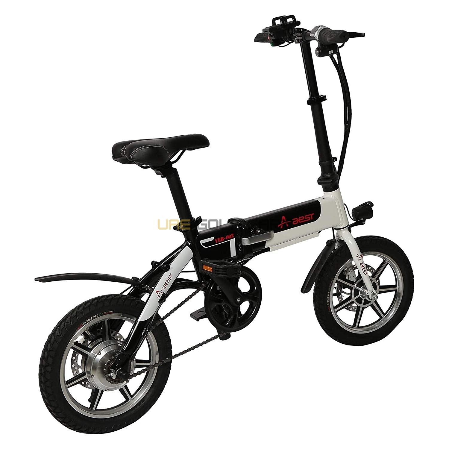 Foldable Electric Bike 36V 250W with Pedal Assist, 14 inch Wheels, Aluminum Frame, 100kg Load, 35mph Speed, 35km Range - Electric Bikes - Photo 9 | UAE Golf Cart