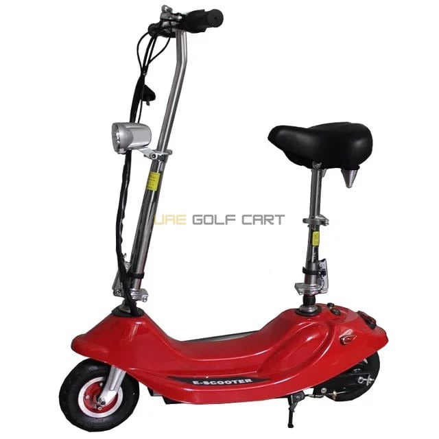Foldable Electric Scooter 24V 250W Seat Rubber Tyres Basket 75kg Load - Foldable Electric Scooters - Close Up | UAE Golf Cart