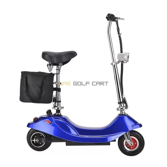Foldable Electric Scooter 24V 250W Seat Rubber Tyres Basket 75kg Load - Foldable Electric Scooters - Photo 5 | UAE Golf Cart